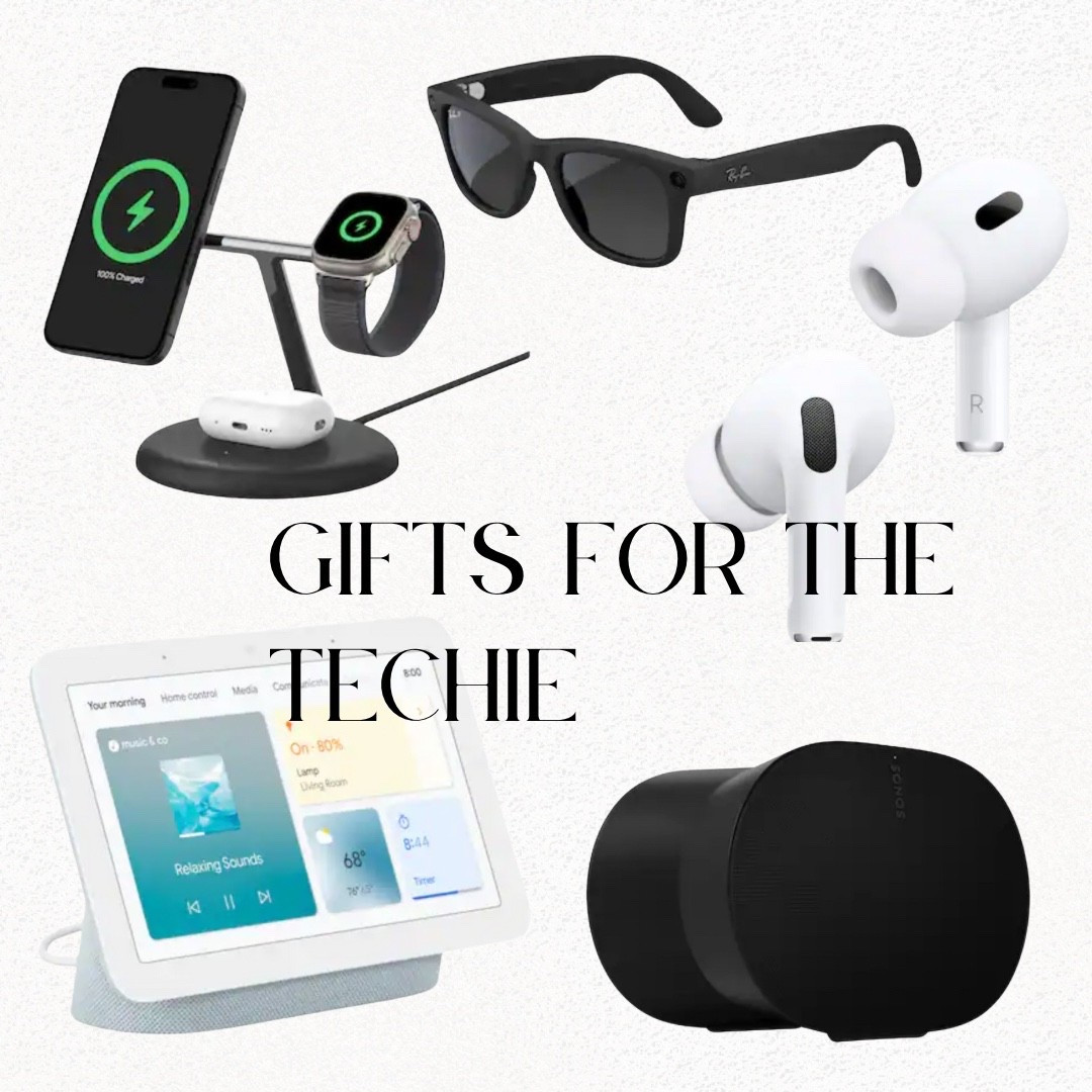 For the tech lover 🔌✨ Whether they’re always plugged in, blasting tunes, or secretly recording their next big idea 👀 — this one’s for them!  

🎧 AirPods  
🔊 Portable speaker  
🕶️ Spy glasses  

⚡️ #TechGiftGuide #GiftsForHim #GadgetGoals #LTKgiftguide


#LTKGiftGuide #LTKHoliday #LTKSeasonal