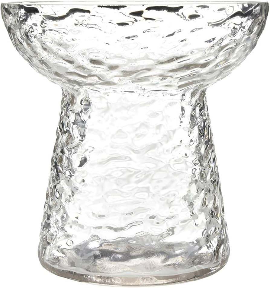 47th & Main Glass Vase with Pebbled Texture, 5" Tall x 5" Diameter, Clear | Amazon (US)