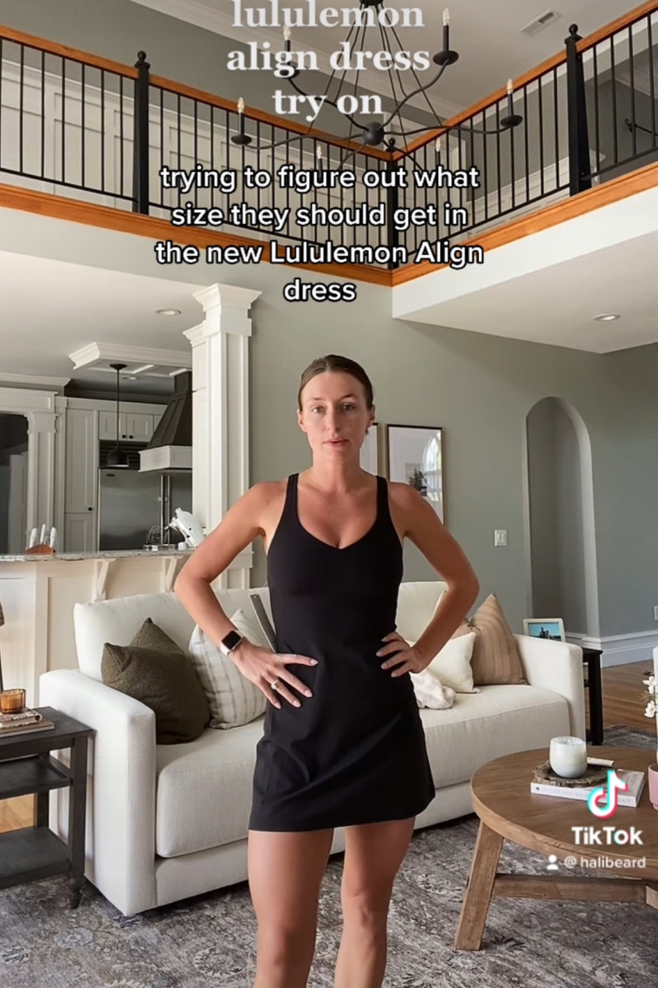 Wearing size 4
♥️
Usually a -
6 in align tank
4 in shorts
2 in align leggings

Lululemon. 
Lululemon align dress.
Lululemon new buy.
Lululemon align.
