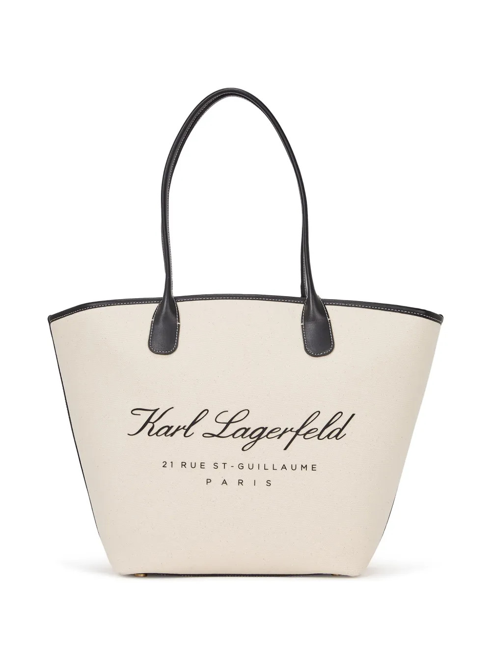 Karl Lagerfeld Medium Hotel Karl Canvas Tote Bag | Neutrals | FARFETCH UK | Farfetch Global