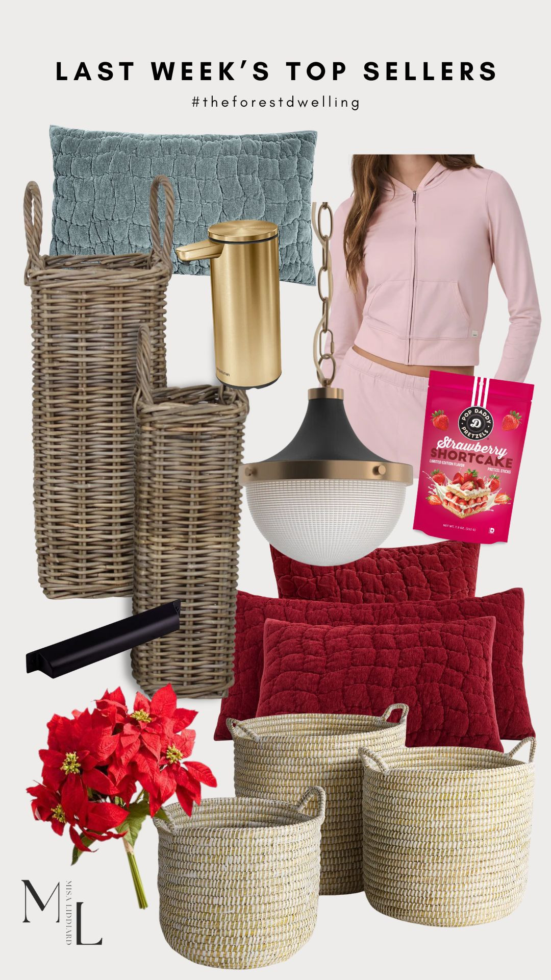 Sharing the top sellers from last week! I've been having so much fun finding aesthetic ways to organize my homes. These baskets are the perfect timeless solution. The Cozy Cloud bedding is a constant favorite. I have sets in Ruby and Blue Steel. The Halo Mini full zip is a must have. They have wide leg sweats to make a cute matching set too! 

 #LTKSeasonal #LTKHome