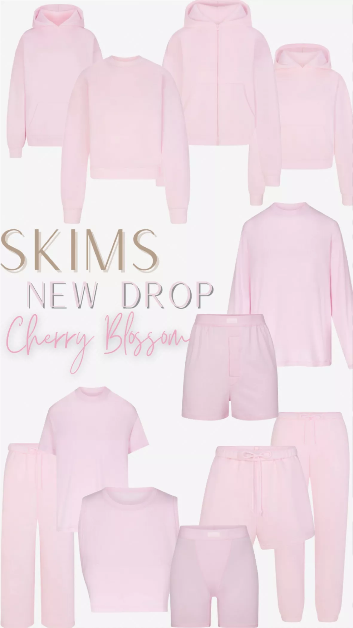 SKIMS Classic Hoodie Cherry Blossom