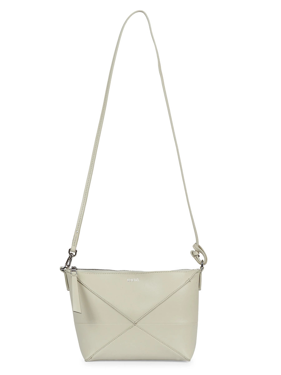 Women's Puzzle Fold Leather Shoulder Bag - Sea Salt | Saks Fifth Avenue