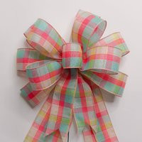 Montana Plaid, Aqua, Pink, Lime, Spring Bow | Etsy (US)