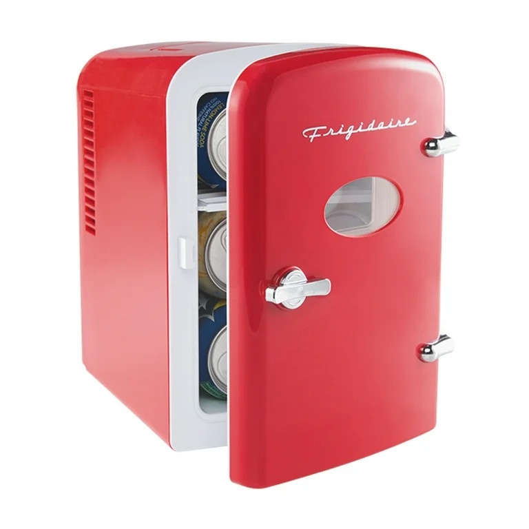 Frigidaire Portable Retro 6-can Mini Fridge EFMIS129, Red | Walmart (US)
