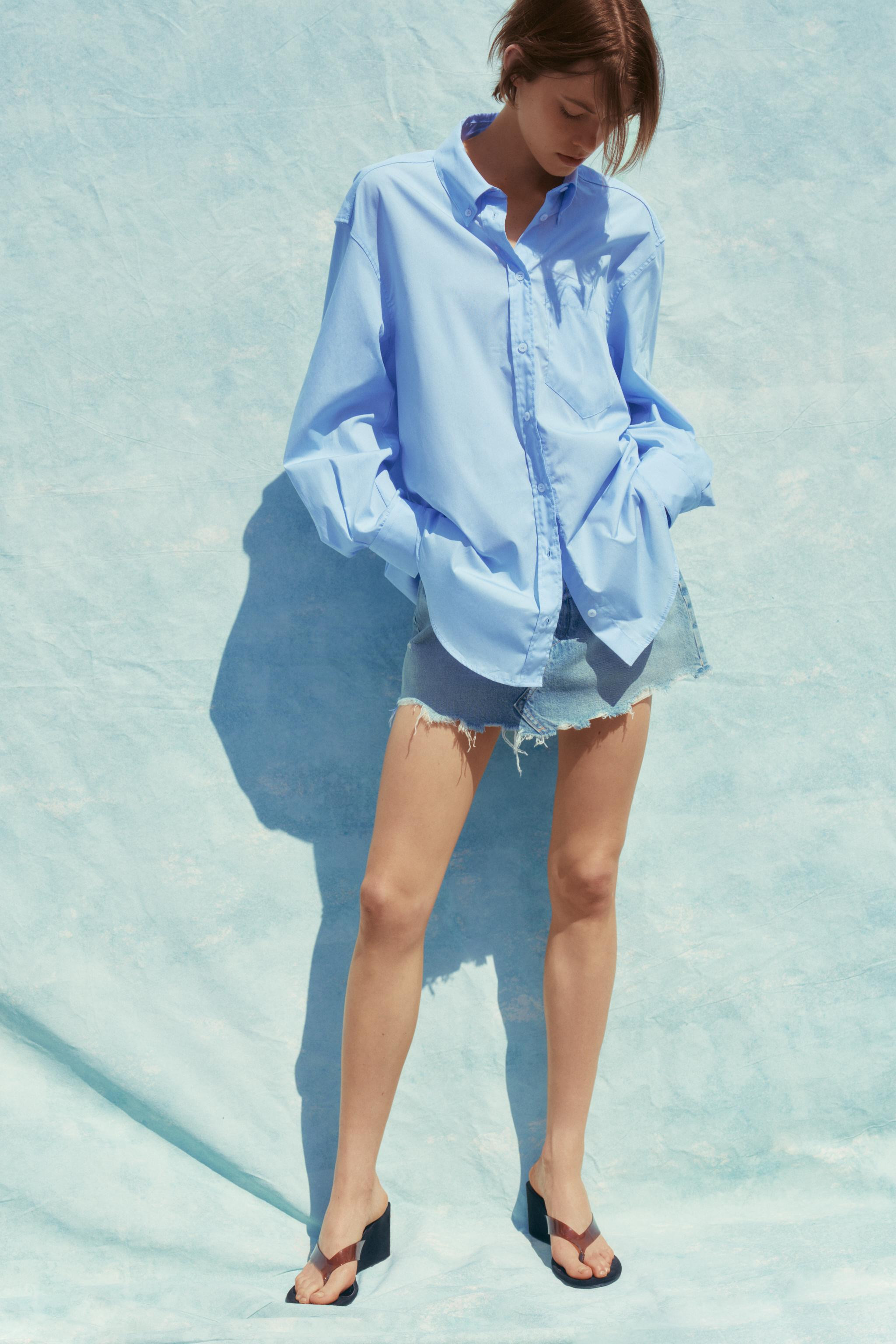 OVERSIZED POPLIN SHIRT | Zara US