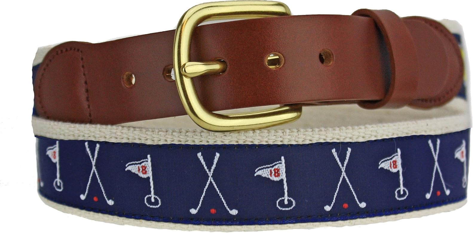 Golf Club Belt       
Material: Leather, Cotton | Amazon (US)