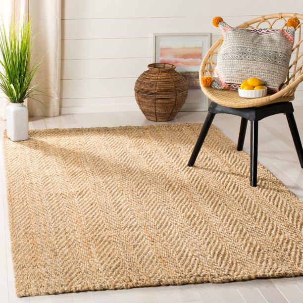 SAFAVIEH Natural Fiber Morley Braided Jute Area Rug, Natural, 9' x 12' - Walmart.com | Walmart (US)
