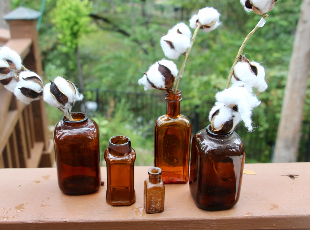 Lot of Old Brown Bottles/fall Decor - Etsy | Etsy (US)