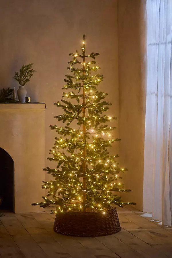 Faux Pre-Lit Silvertip Fir, 7’ | Terrain