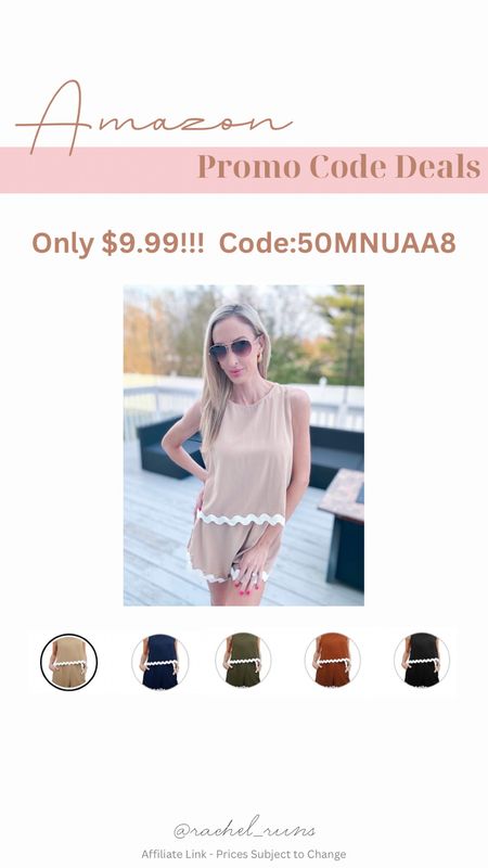 Code: 50MNUAA8

Summer outfit
Matching set
Amazon deals
Amazon finds
Affordable
Casual outfit
Casual chic
Vacation outfit
Summer set


#LTKSeasonal #LTKU #LTKOver40 #LTKTravel 

#LTKFindsUnder50 #LTKSaleAlert #LTKStyleTip