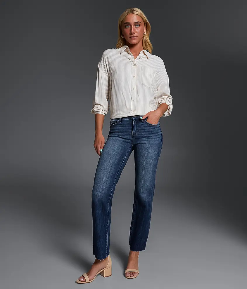 Fit No.53 Cropped Straight Stretch Jean | Buckle