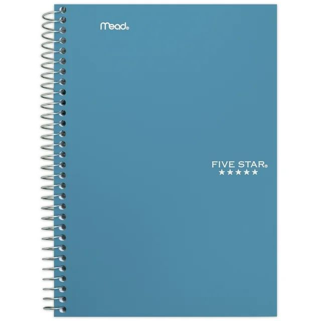 Five Star Spiral Notebook, 2 Subject, College Ruled, Tidewater (840004CG1-WMT) | Walmart (US)