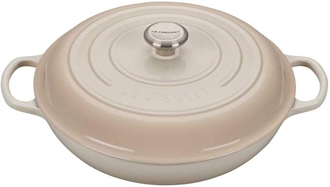 Le Creuset Enameled Cast Iron Signature Braiser, 5 qt. , Meringue | Amazon (US)