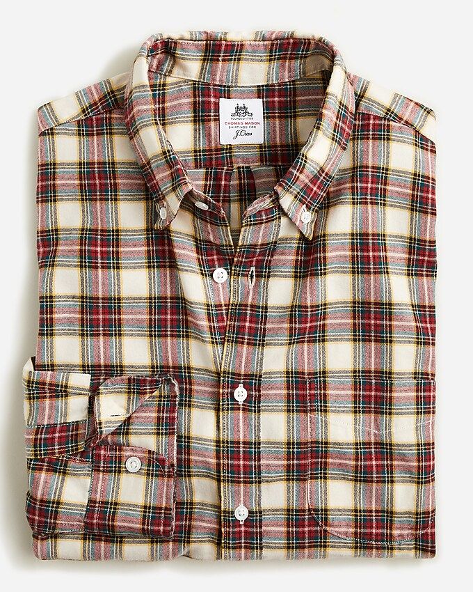 Thomas Mason® for J.Crew melange flannel shirt | J.Crew US