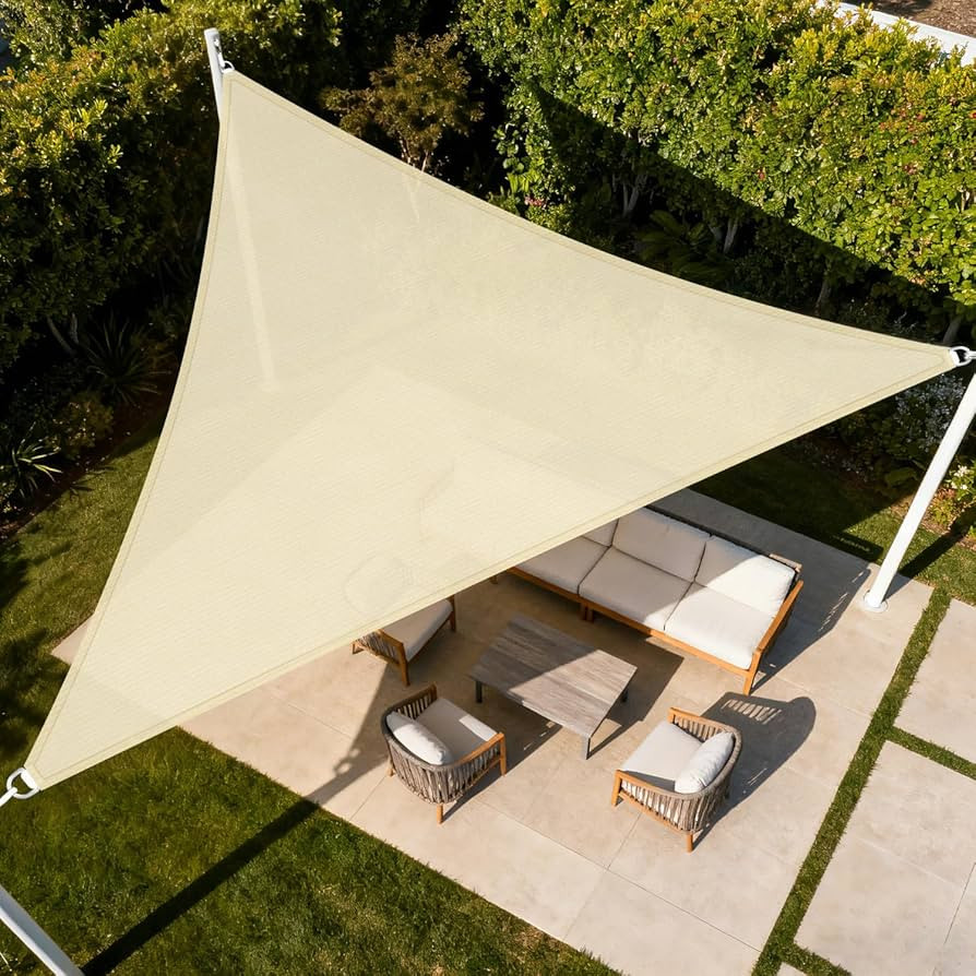 Windscreen4less 12' x 12' x 17' Sun Shade Sail Right Triangle Outdoor Canopy Cover UV Block for B... | Amazon (US)