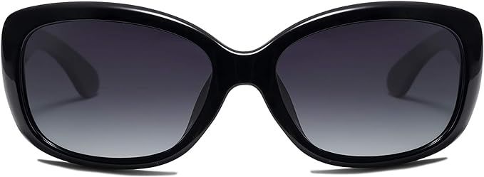 SOJOS Vintage Square Sunglasses for Women Polarized UV Protection Havana Frame | Amazon (US)
