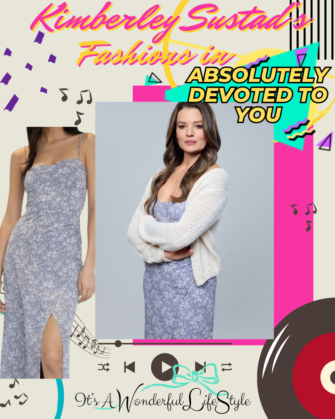 The prettiest floral dress! Kimberley Sustad wears this feminine look in "Absolutely Devoted to You".

I found her dress, but this color is currently sold out; it's available in 3 other colors...same floral print.

Tap to get the details.

#absolutelydevotedtoyou #kimberleysustad #hallmarkchannel #hallmarkfashion
 

 