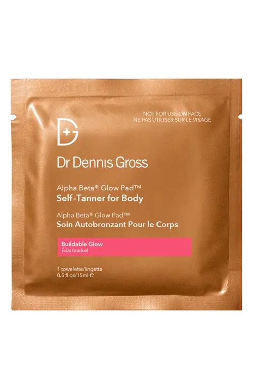Dr. Dennis Gross Skincare 8-Pack Alpha Beta® Glow Pad™ Self-Tanner For Body Buildable Glow at Nordstrom | Nordstrom
