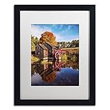 The Old Grist Mill by Michael Blanchette Photography White Matte Black Frame, 16 x 20 | Amazon (US)