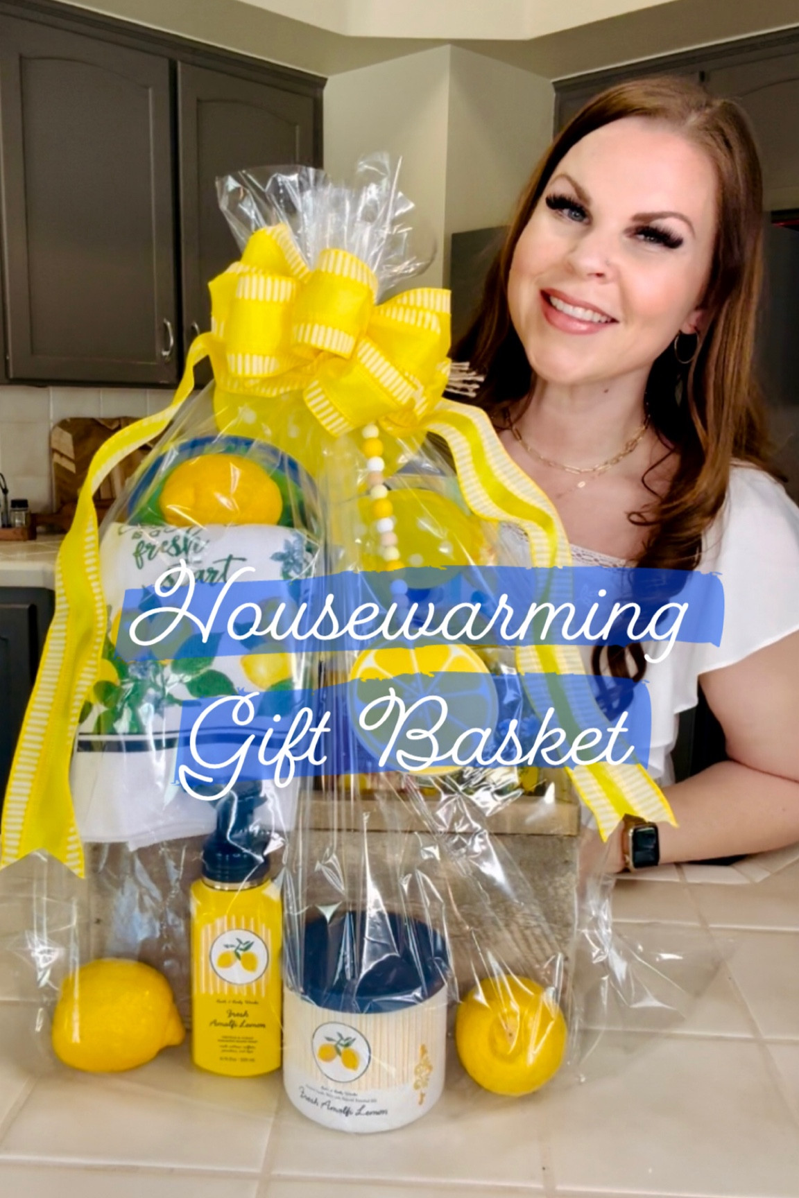 This #DIY #HouseWarmingGift Basket is #LemonThemed and features items from #BathAndBodyWorks the #DollarTree, and #Walmart

This is a perfect gift for a family member or friend who has just moved into a new home. It would also be the perfect gift for a real estate agent to give their client. 

I love using #Frillz gift basket supply kits when I make gift bags. They come with two cello bags, glue dots, pull bows, and gift tags. They’re truly perfect and make staging all the items in a basket a cinch. 🙌🏼

Let me know what you think of this #GiftIdea and if you choose to make a #HouseWarmingBasket 

#NewHomeOwner #LemonThemed #GiftBasket #RealEstateAgentGift #HouseWarmingBasket #GiftIdea