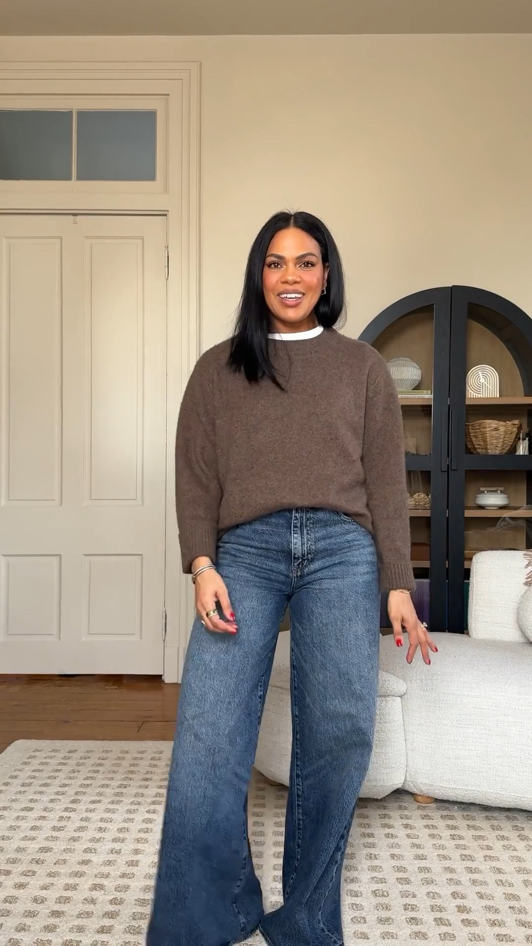 I wish it wasn’t sweater weather here but it still is…so here is the ootd. Cashmere sweater from Quince that is affordable & high quality. It’s boxy, oversized, has ribbed sleeves, and tuckable! Wearing my regular size. 



#LTKootd #LTKSeasonal