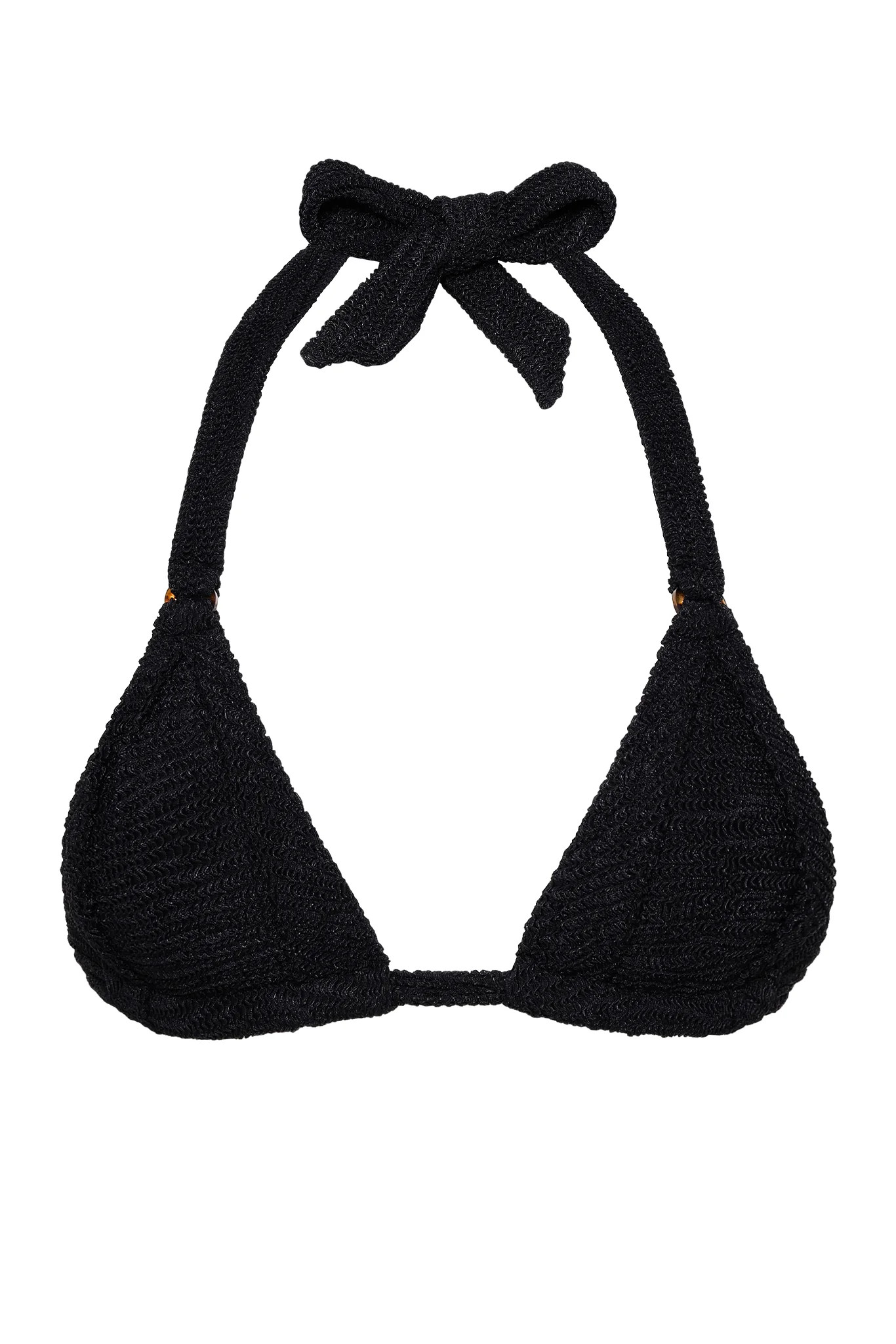 Morocco Top - Black Crinkle | Monday Swimwear