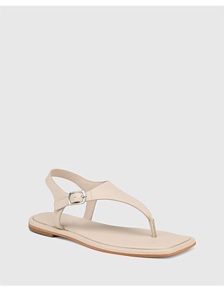 Wittner Anesha Fog Leather Flat Sandal | David Jones | David Jones (Australia & New Zealand)
