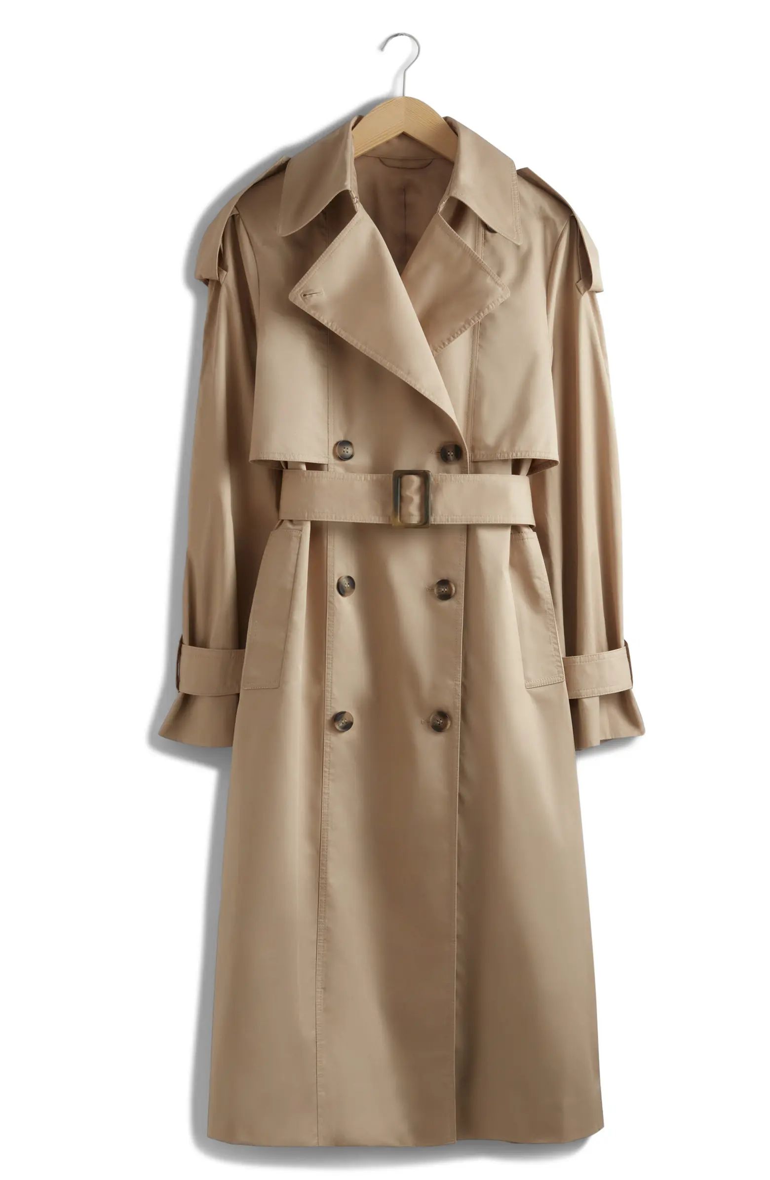 & Other Stories Cotton Trench Coat | Nordstrom | Nordstrom