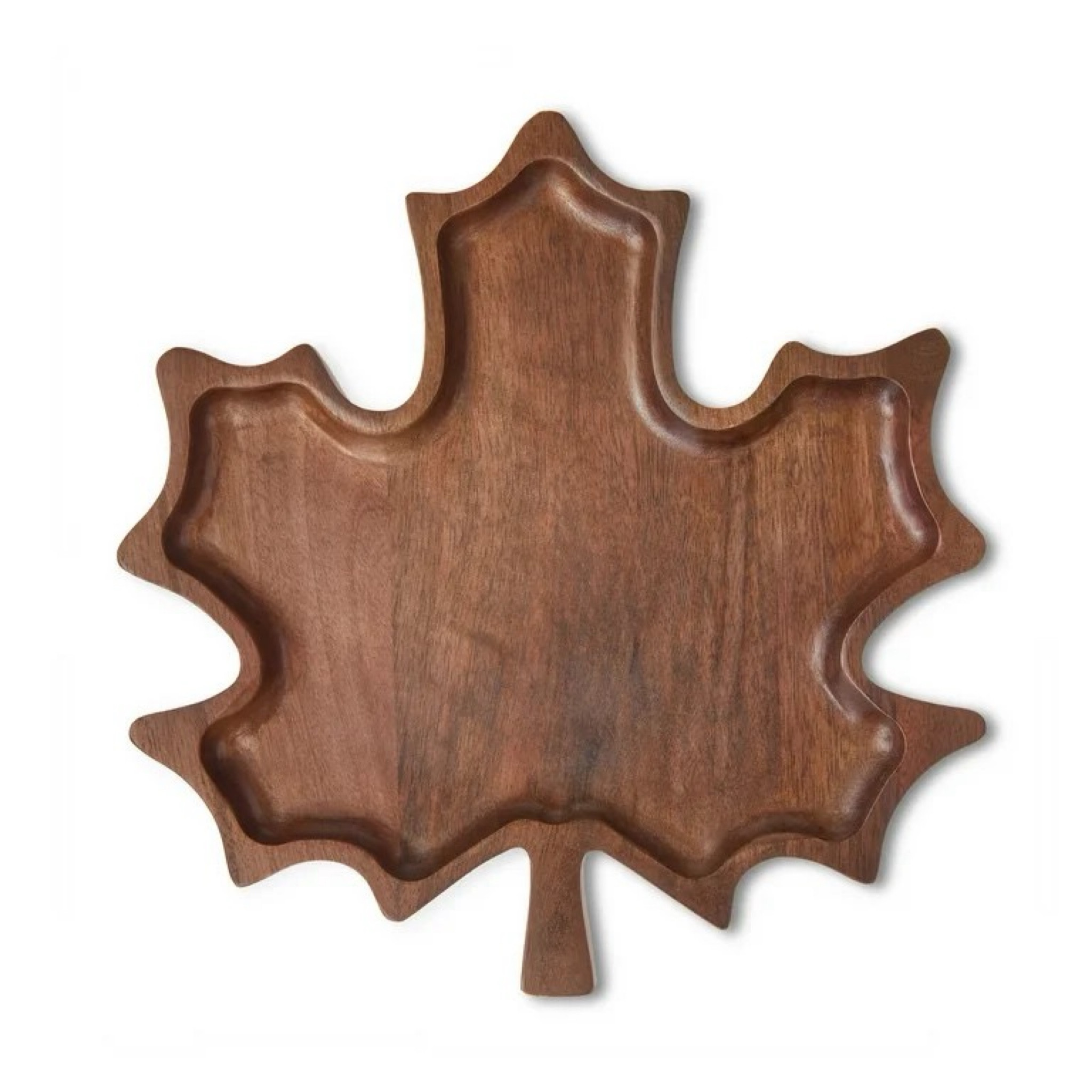 Maple leaf wood tray