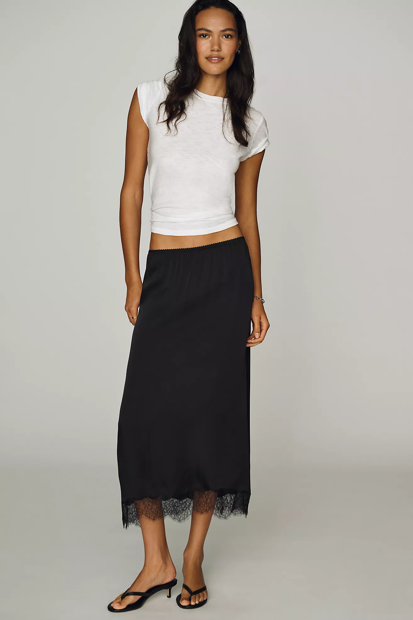 Anine Bing Shelby Silk Blend Skirt | Anthropologie (US)