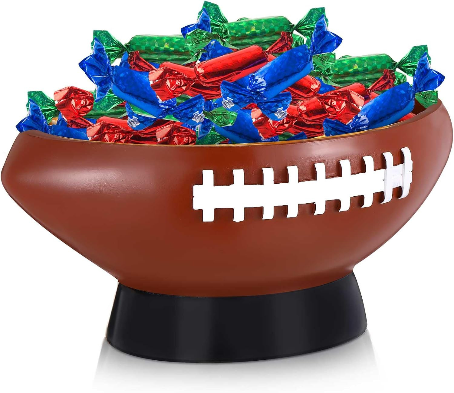 Reallnaive Football Snack Bowls Reusable Resin Football Party Bowl Football Bowl for Football Game Birthday Party Decorations Football Tailgate Dinner Sports Event | Amazon (US)