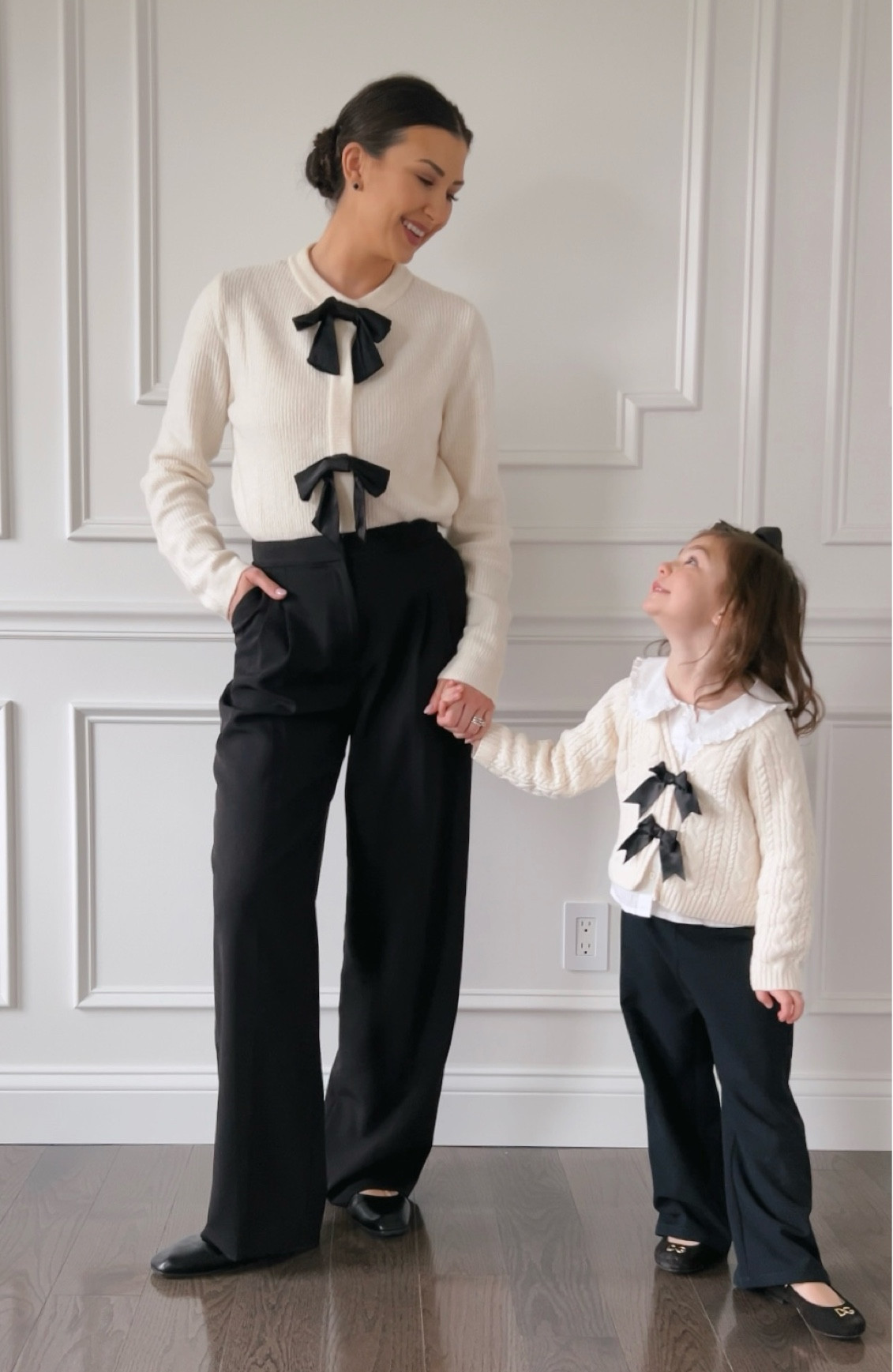 holiday mommy and me looks

girl cardigan and pants from Zara