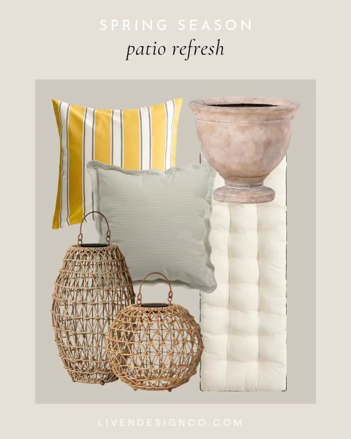 Patio decor. Outdoor pillows. Home decor. Spring decor 

#LTKSeasonal #LTKHome #LTKSaleAlert