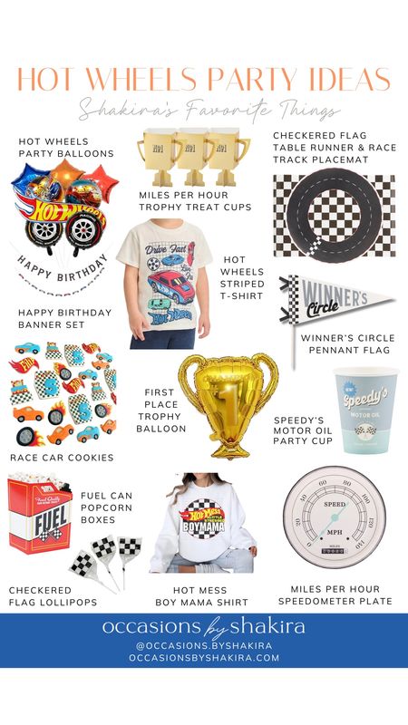 Everything you need to plan the cutest Hot Wheels Party! Use code SHAKIRA20 save on Miles Per Hour party products 

#LTKFamily #LTKParties #LTKKids