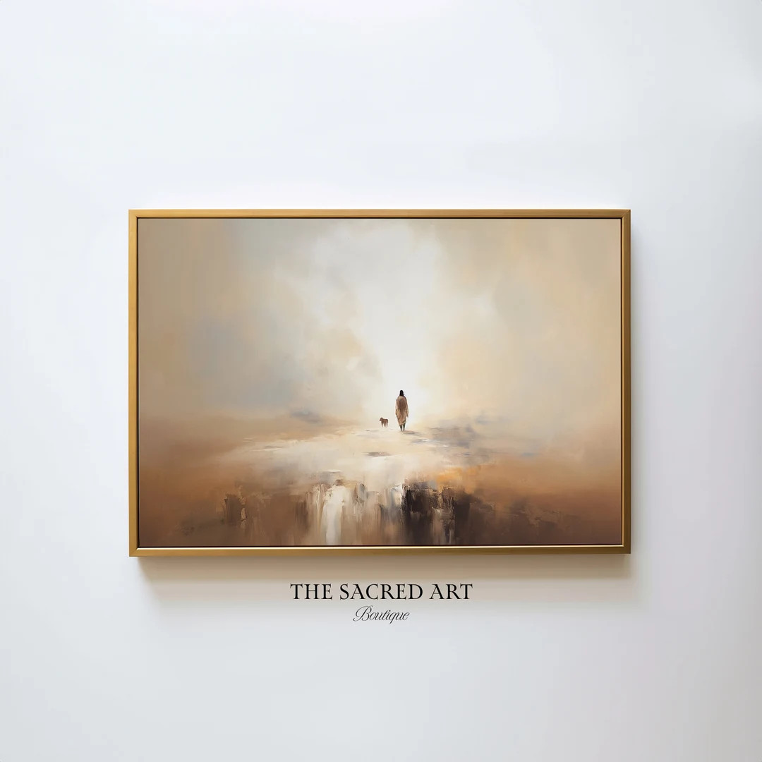 Jesus Leaves the 99, Parable of the Lost Sheep, Good Shepherd, Watercolor Painting, Digital Print... | Etsy (US)