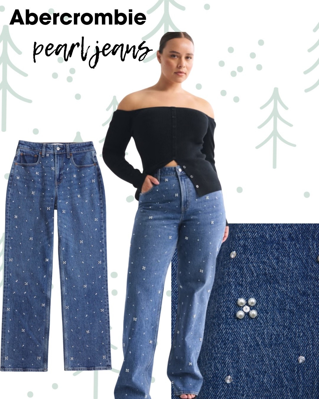 Abercrombie
Curve love high rise 90s pearl Jean
Pearls
High waist
Denim
Outfit idea
Casual
Date 
Jeans
Holiday
Gift 
Gifts
Gift idea
Ideas
Embellished
Trendy
Cute
Sister
Mom
Daughter
Granddaughter
Her
Girlfriend
Friend



#LTKMidsize #LTKPlusSize #LTKGiftGuide