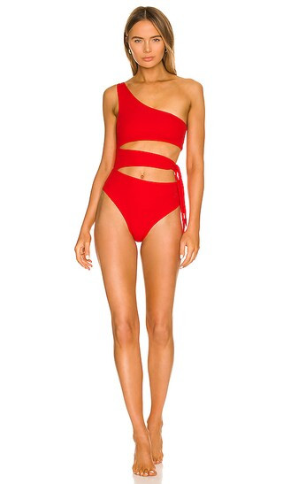 Stunning Reversible One Piece in Red Camellia | Revolve Clothing (Global)