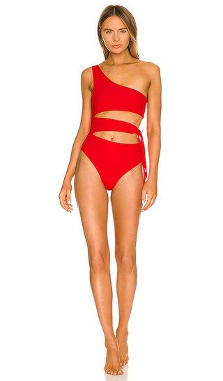 Stunning Reversible One Piece in Red Camellia | Revolve Clothing (Global)