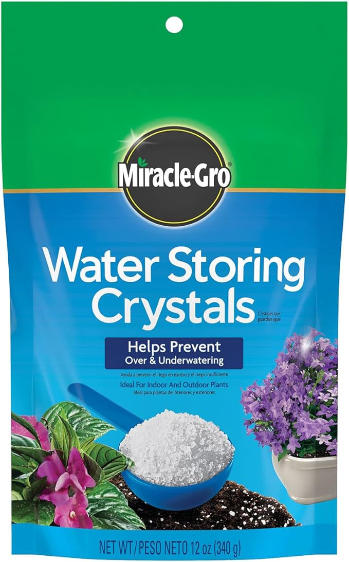 Miracle-Gro Water Storing Crystals, Helps Prevent Over and Underwatering in Outdoor and Indoor Pl... | Amazon (US)