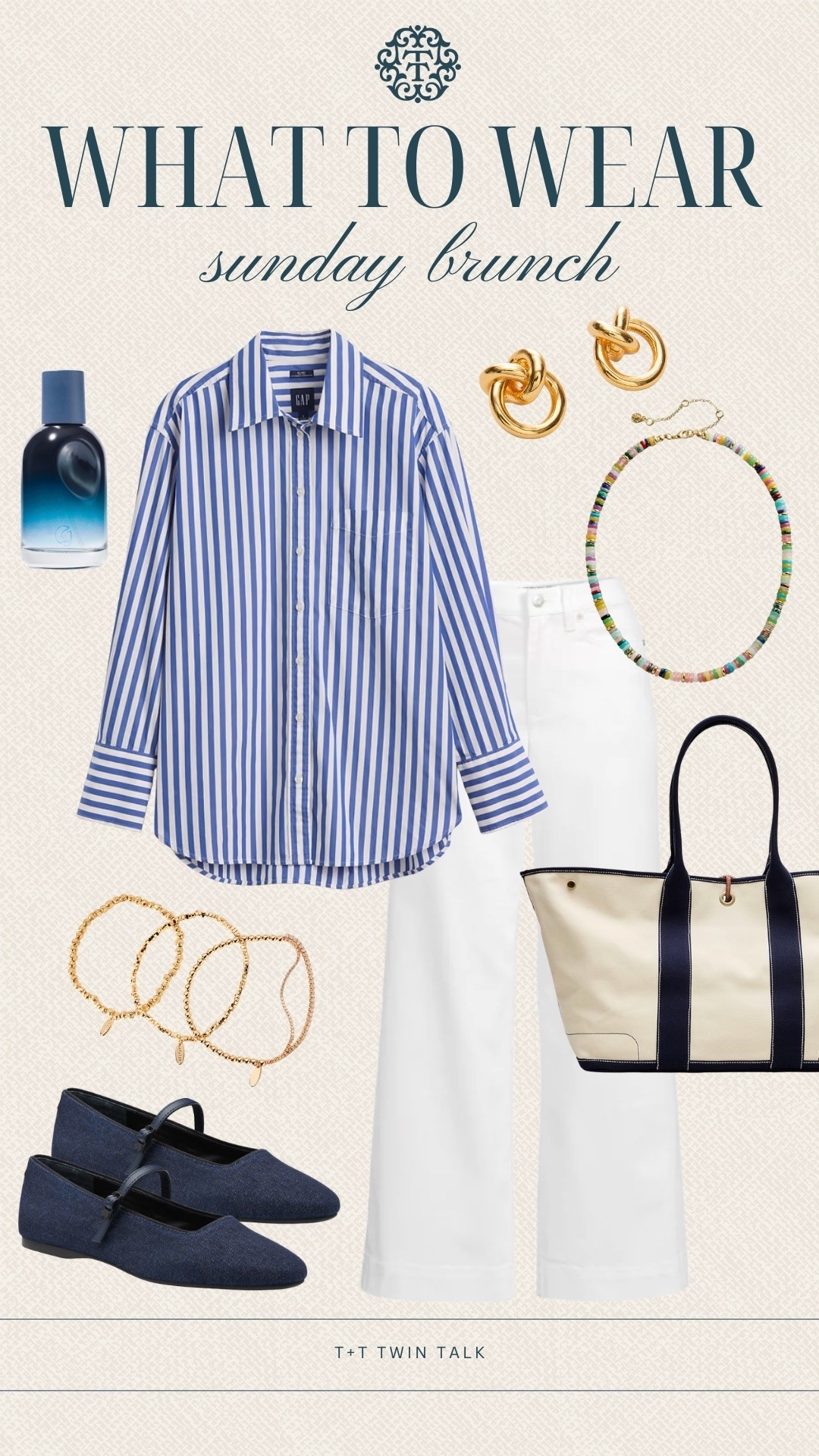 T+T, what to wear! A Gap striped top with Target jeans creates an easy outfit for brunch, lunch dates, or a day of shopping. Finish it with ballet flats, a tote, and simple jewelry for a pulled-together look.

#LTKSeasonal #LTKOver40 #LTKMidsize