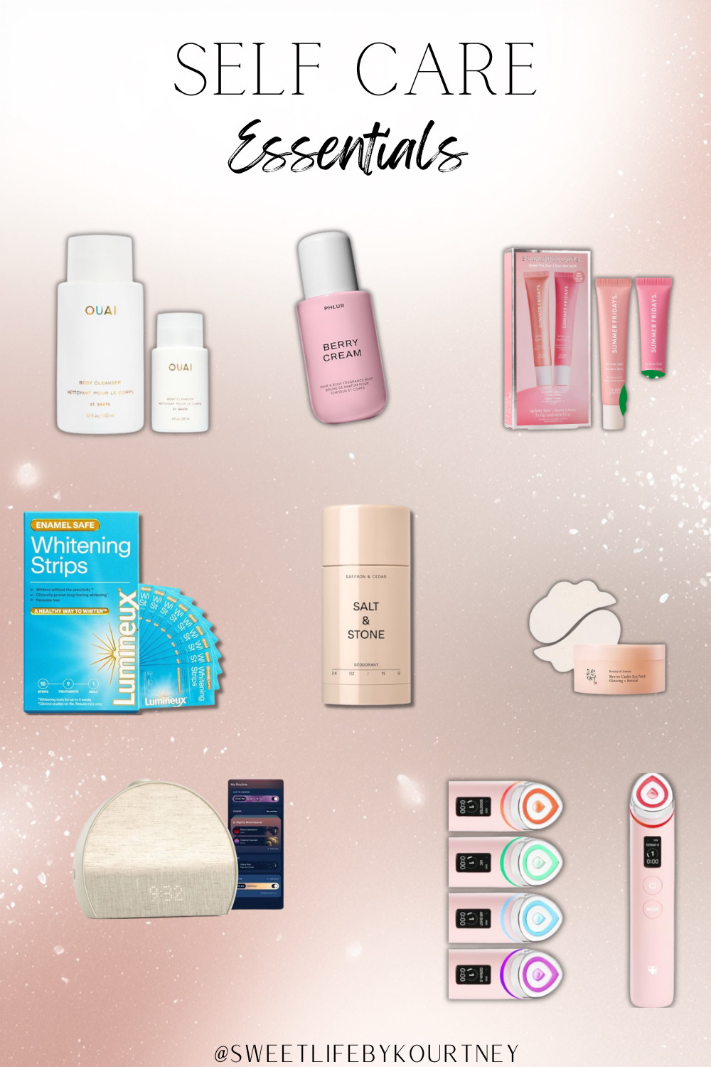 Upgrade your self-care routine with beauty and wellness finds that actually feel useful. From body care and fragrance to whitening strips, sleep support, lip masks, and skincare tools, this is an easy Amazon roundup for feeling a little more put together at home.
#SweetLifeByKourtney #SelfCareEssentials #AmazonFinds #BeautyFavorites 

 #LTKselfcare #LTKBeauty