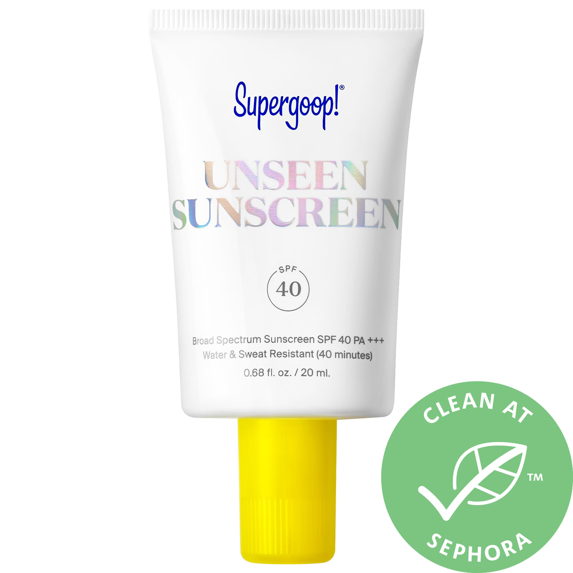 Supergoop! Mini Unseen Sunscreen SPF 40 PA+++ 0.68 oz/ 20 mL | Sephora (US)