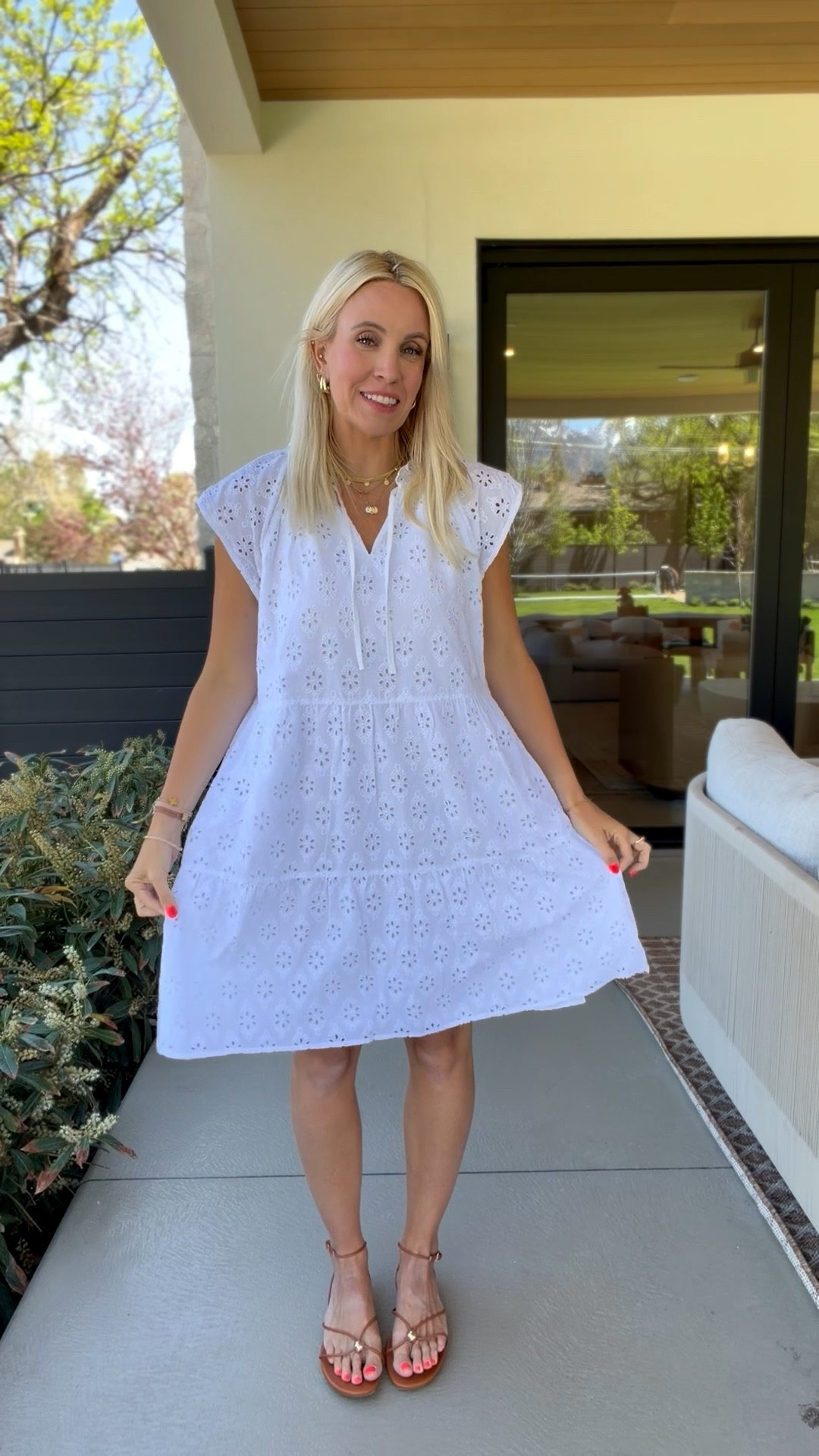 Same dress also comes in this white! I did a size medium and am 5’5 for reference! 

#LTKgrwm #LTKmomlife #LTKootd