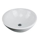 Nantucket Sinks NSV218 Round ceramic vessel sink, White | Amazon (US)