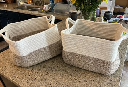 New baskets from Amazon! Great for organizing and cute for a nursery! 

#LTKHome #LTKFindsUnder50
