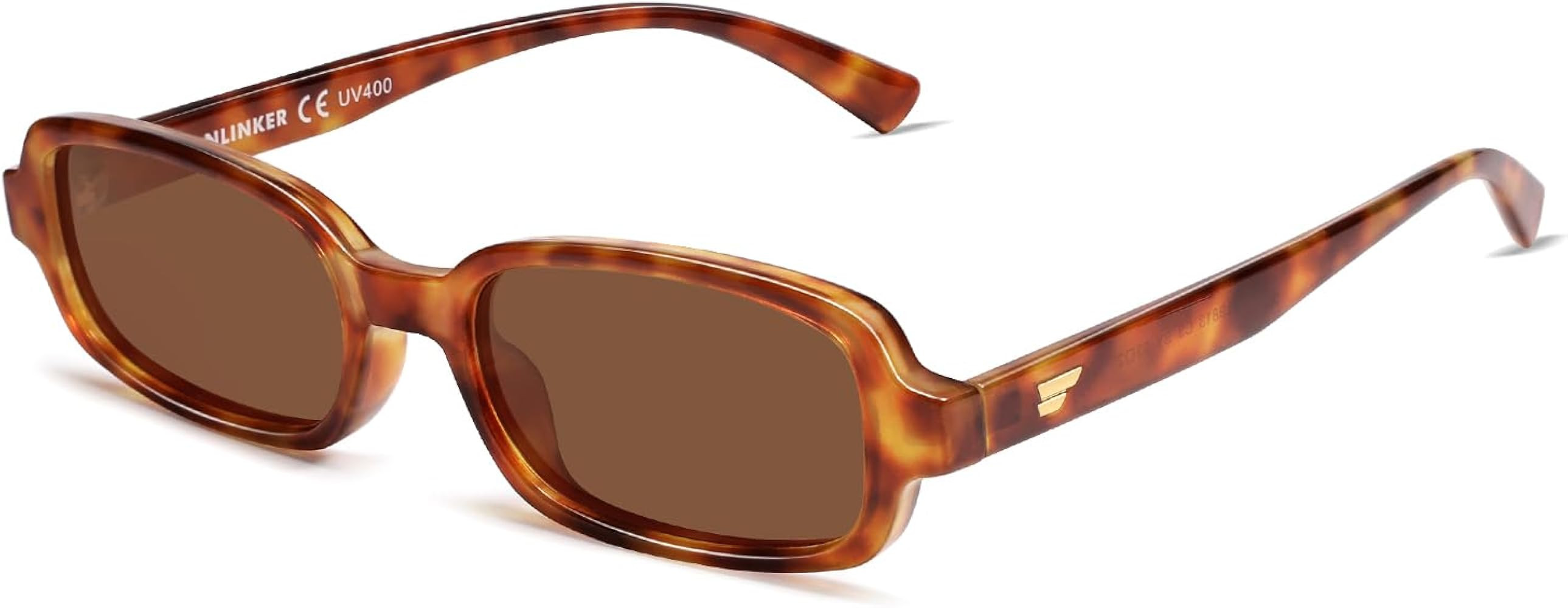 VANLINKER Retro Rectangle Polarized Sunglasses for Women Men Small 90s Style Vintage Trendy Narro... | Amazon (US)