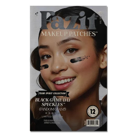 Fazit Glitter Freckle Makeup Patches, Black Stripe, 12 Count | Walmart (US)