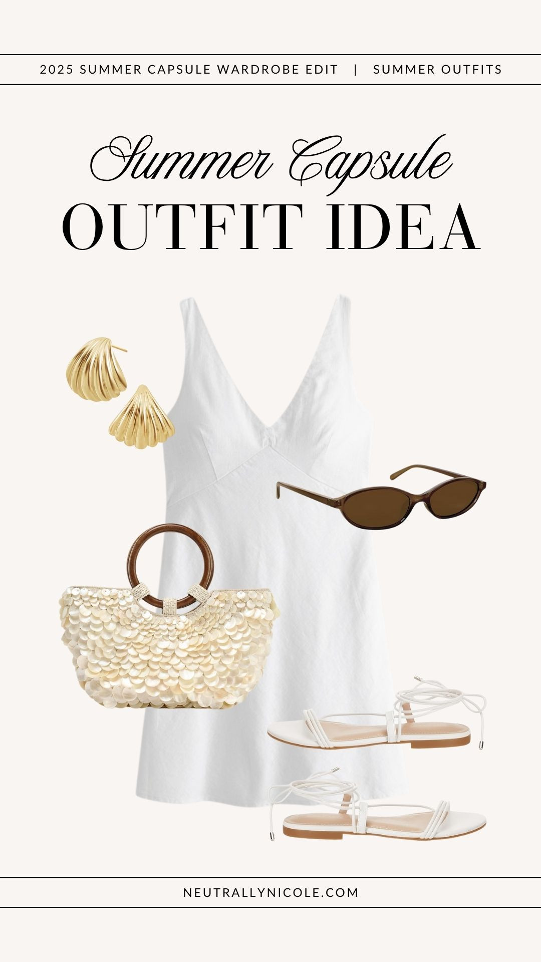 Summer capsule outfit idea | summer outfit, summer outfits, 2025 summer capsule wardrobe, summer capsule outfits, summer staples, summer wardrobe staples, summer closet staples, summer closet essentials, summer essentials, summer basics, summer style, 2025 summer fashion trends, summer bag, summer shoes, summer sandals, summer neutrals, summer 2025, neutral outfit, neutral outfits, neutral style, minimalist outfit, minimalist outfits, minimalist fashion

 

#LTKPetite #LTKSaleAlert #LTKShoeCrush #LTKItBag #LTKStyleTip #LTKFindsUnder50 #LTKFindsUnder100 #LTKTravel #LTKSeasonal