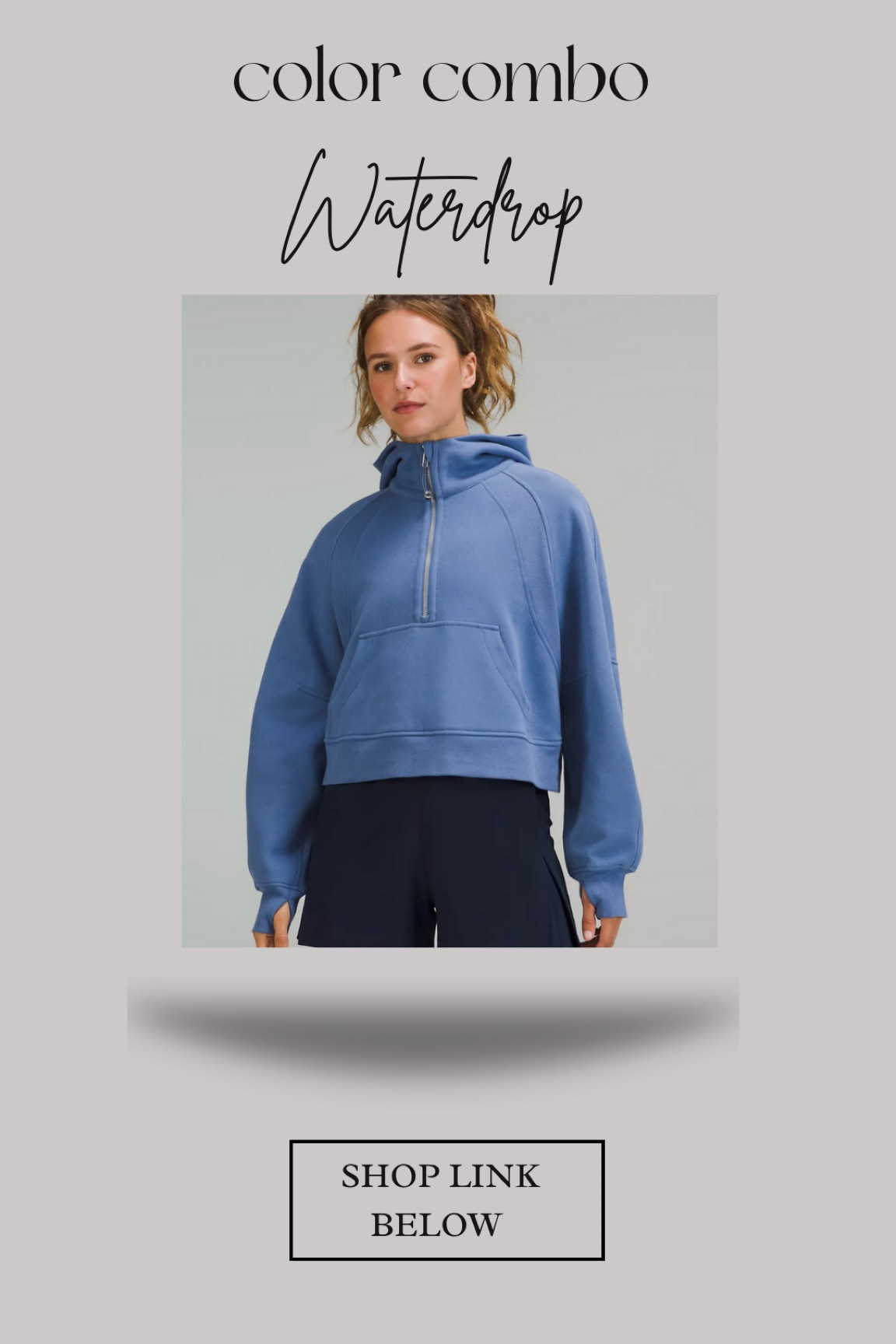 Oversized Scuba Half Zip Lululemon New color combo in waterdrop

Size details on my instagram story/ highlights

Purchased xs/ sm